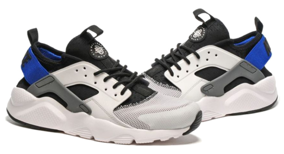 Фото Nike Air Huarache Ultra BR Серые с Синим - 2
