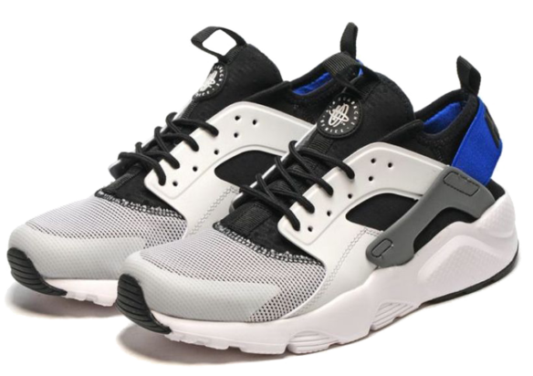 Фото Nike Air Huarache Ultra BR Серые с Синим - 3